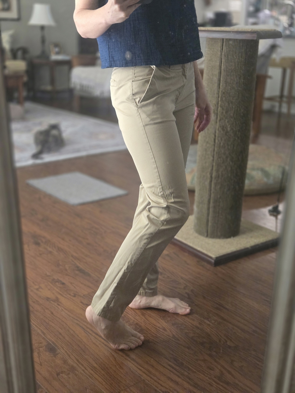 J. Crew Slim Boyfriend Chino Khacki Pants in Beige